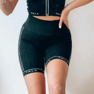 Tala Black Verve Biker Shorts
